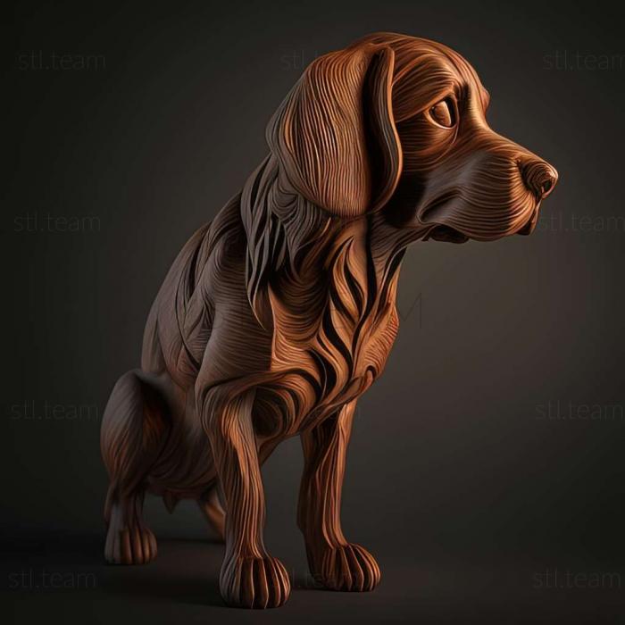 3D модель Кулі собака породи собак (STL)